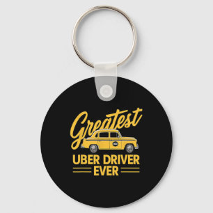 Uber Driver Ever Uber Driver Funny 4  Key Ring
