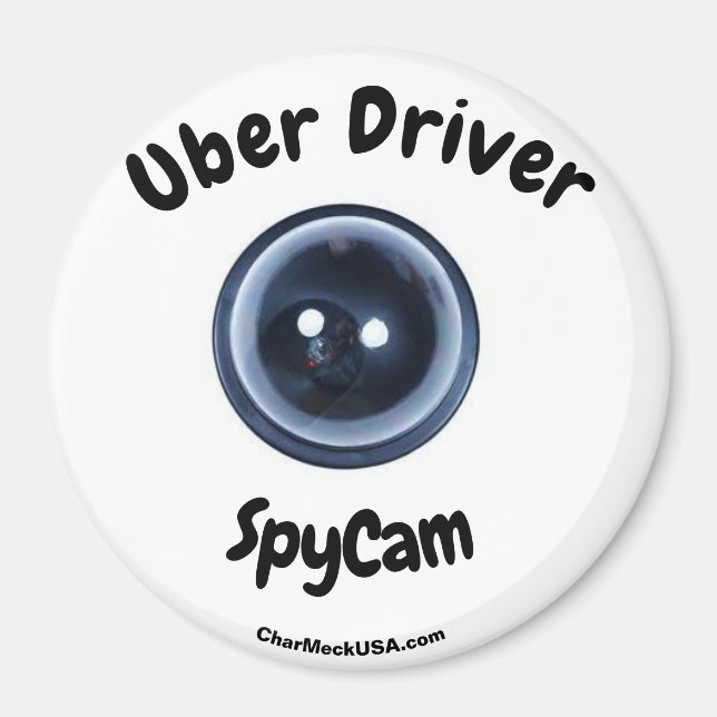 Uber Driver SpyCam large magnet (Front)