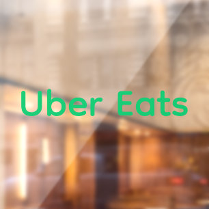 Uber Eats Delivery Driver Window Decal
