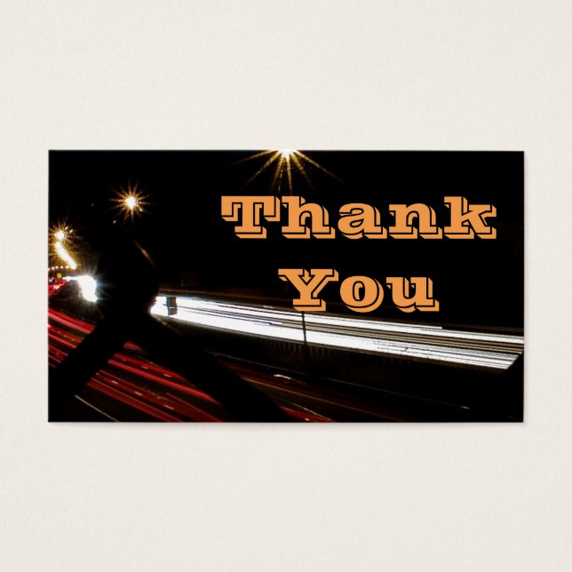 Uber Eats Order Thank you Business Card (Front)