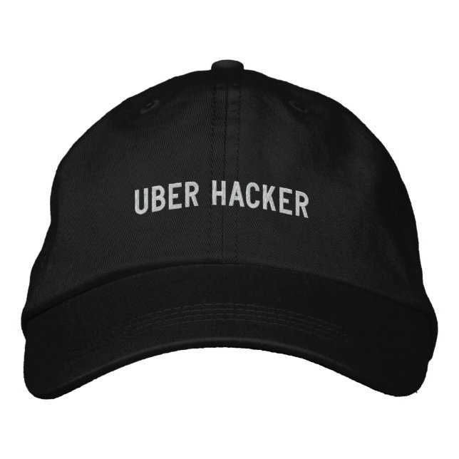 Uber Hacker Embroidered Hat (Front)