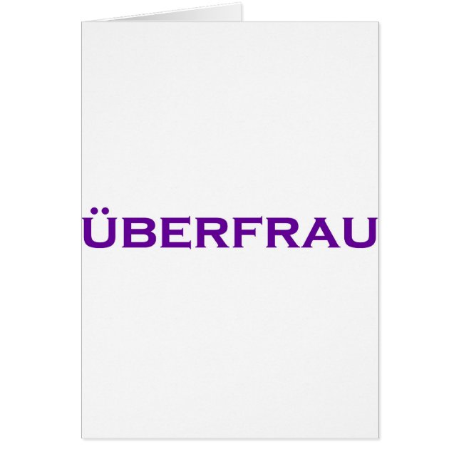 Uberfrau - Superwoman! (Front)