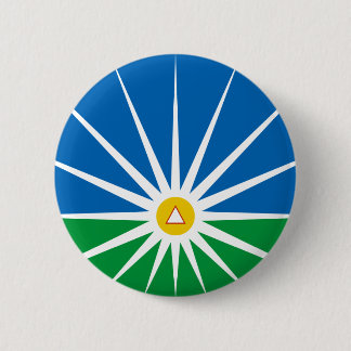 Uberlandia Minasgerais Brasil, Brazil flag 6 Cm Round Badge