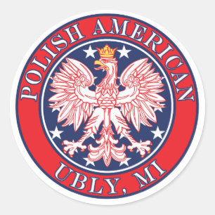 Ubly Michigan Polish Classic Round Sticker