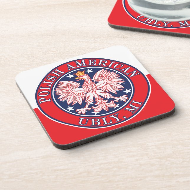 Ubly Michigan Polish Coaster (Left Side)