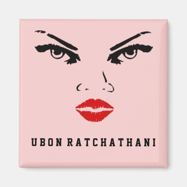 Ubon Ratchathani, Thailand Woman Wife Girlfriend Magnet (Front)