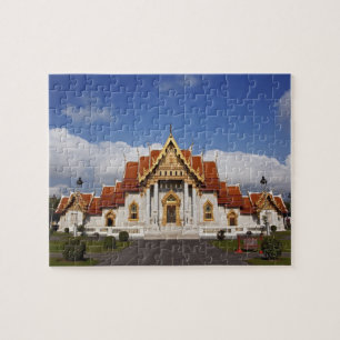 Ubosot Hall or Bot, Wat Benchamabophit, Bangkok, Jigsaw Puzzle
