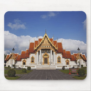 Ubosot Hall or Bot, Wat Benchamabophit, Bangkok, Mouse Pad