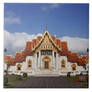 Ubosot Hall or Bot, Wat Benchamabophit, Bangkok, Tile