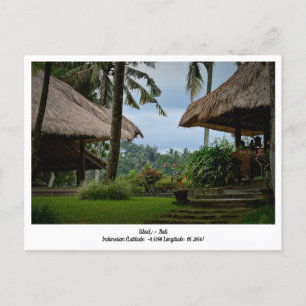 Ubud, Bali Indonesia Holiday Travel Postcard