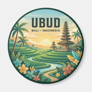 Ubud Bali Indonesia Indonesia Magnet