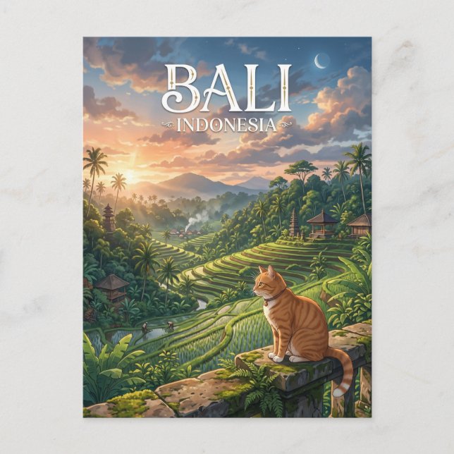 Ubud Indonesia Postcard (Front)