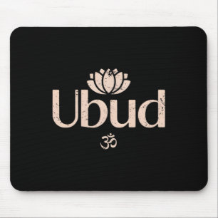 Ubud Li Om Spiritual Lotus Travel Meditation Yoga Mouse Pad