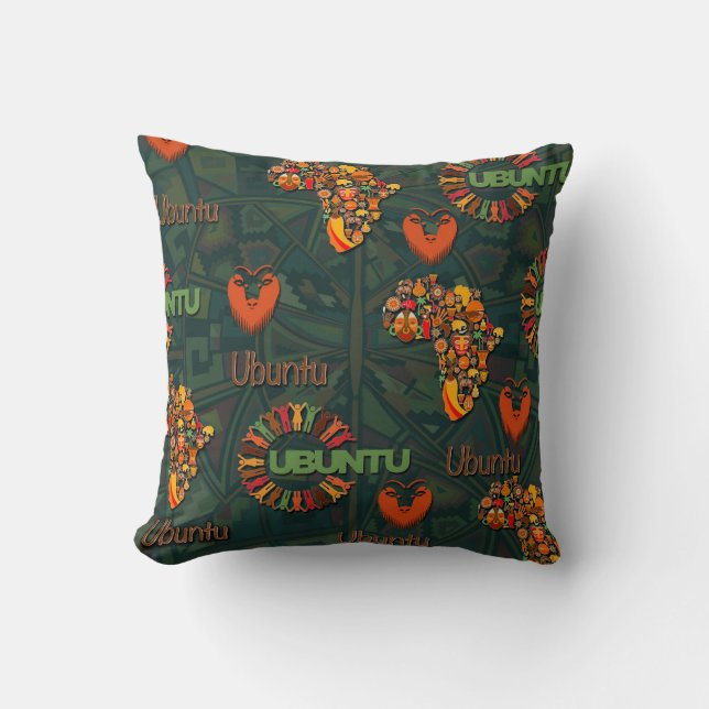 Ubuntu - I am because we are. Cushion (Front)