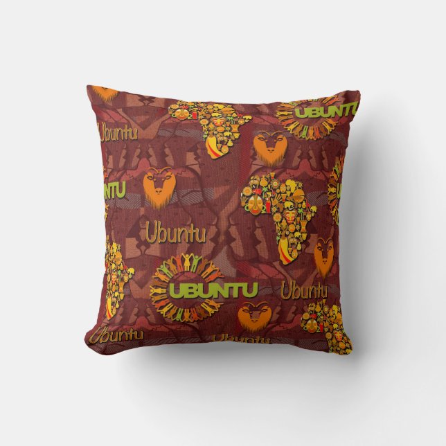 Ubuntu - I am because we are. Cushion (Front)