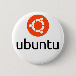 Ubuntu Linux Logo 6 Cm Round Badge