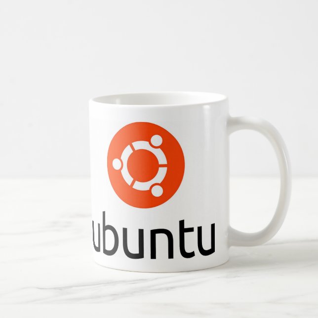 Ubuntu Linux Logo Coffee Mug (Right)
