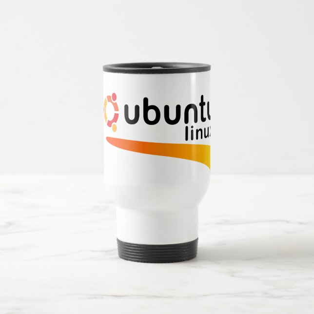 Ubuntu Linux Open Source Travel Mug (Center)