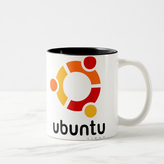 Ubuntu Linux Open Source Two-Tone Coffee Mug (Right)