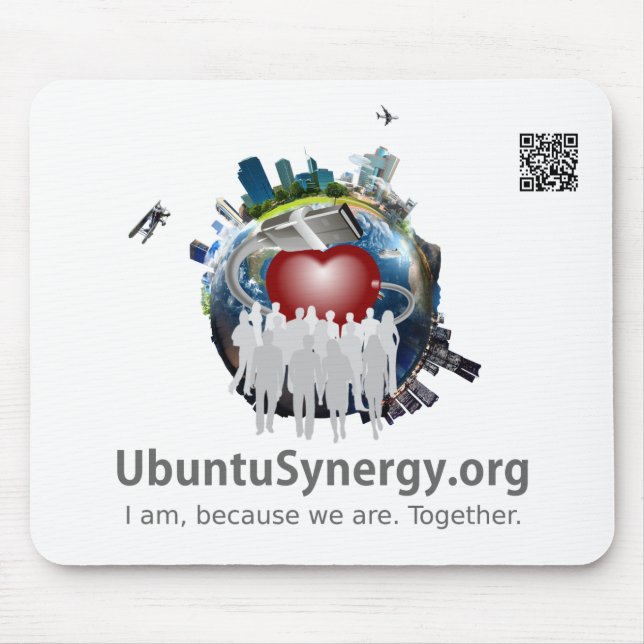 Ubuntu Synergy - Mouse Pad (Front)