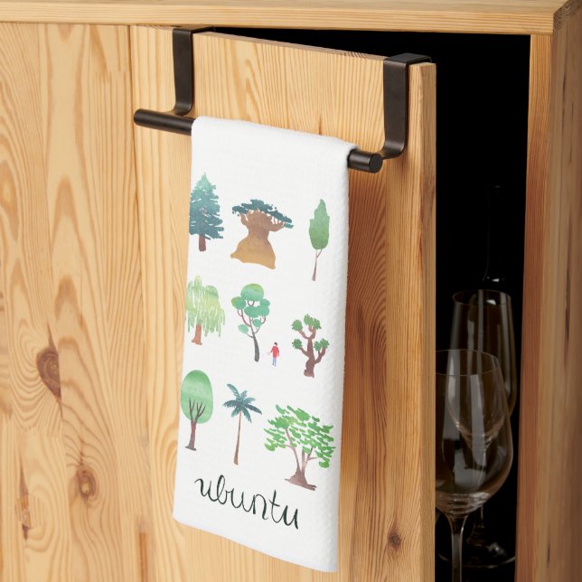 Ubuntu Tree Kitchen Towel (Thirds Fold)