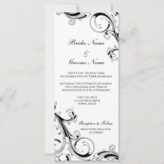 uc filagree 3.5 x 9 BGuppercase Invitation