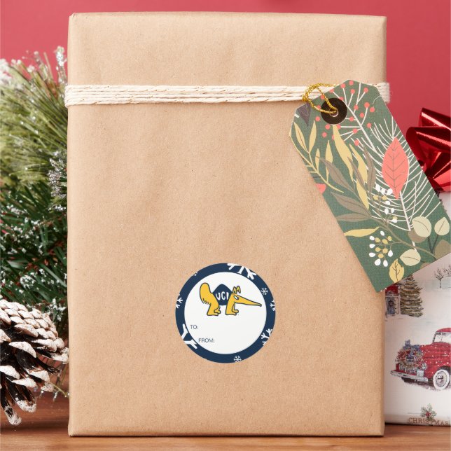 UC Irvine | UCI Anteaters Classic Round Sticker (Holiday)