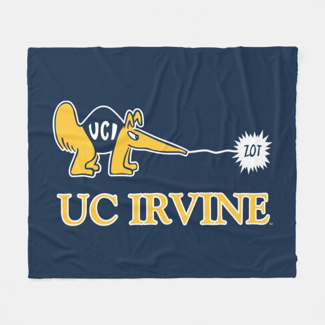 UC Irvine | UCI Anteaters Zot! Fleece Blanket (Front (Horizontal))