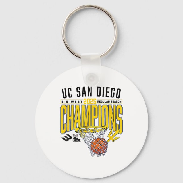 Uc San Diego Tretons 2025 Regular Season Basketbal Key Ring (Front)