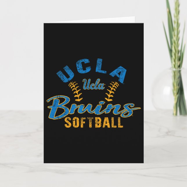 Ucla Bruins Softll Vintage Officially Licensed  Card (Front)