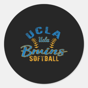 Ucla Bruins Softll Vintage Officially Licensed  Classic Round Sticker