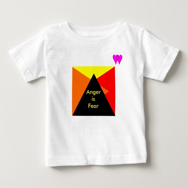 !   UCreate Anger is Fear Baby T-Shirt (Front)