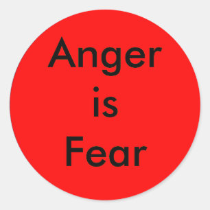 ! UCreate Anger is Fear Classic Round Sticker