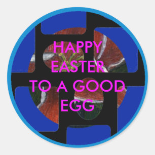 !UCreate Happy Easter Classic Round Sticker