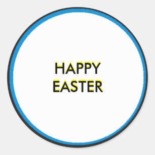 !UCreate Happy Easter Classic Round Sticker