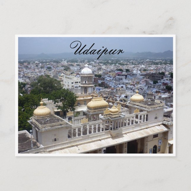 udaipur india postcard (Front)