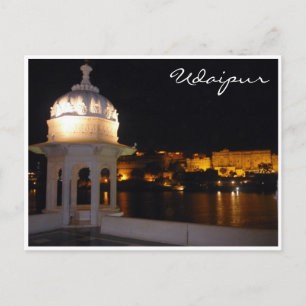 udaipur palaces postcard