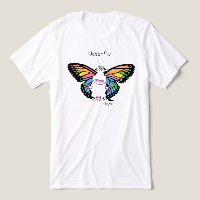 UDDERFLY by Sandra Boynton Tri-Blend Shirt (Design Front)