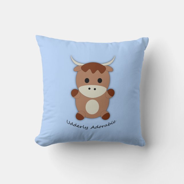 Udderly Adorable Cow Cushion (Front)