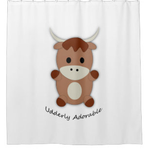 Udderly Adorable Cow Shower Curtain