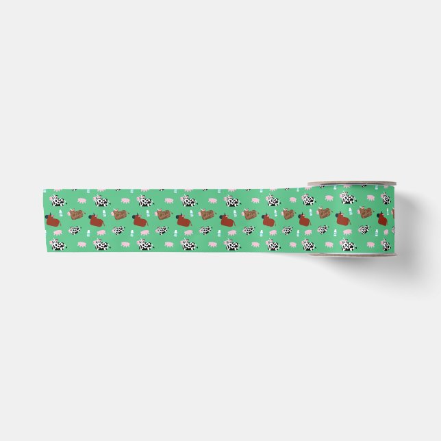 Udderly Cows Satin Ribbon (Front)