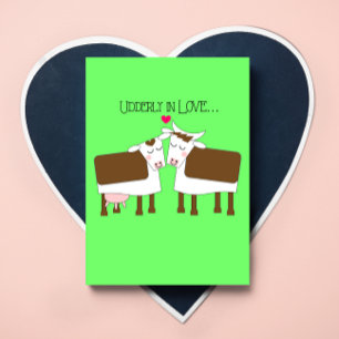 Udderly in Love Valentine's Card