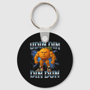 Udin Din Din Dun Funny Italian Brainrot Meme Bodyb Key Ring