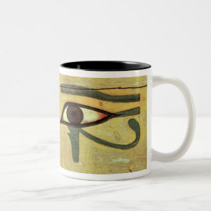 Udjat Eyes on a Coffin, Middle Kingdom Two-Tone Coffee Mug