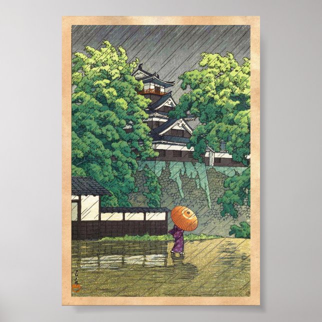 Udo Tower, Kumamoto Castle (Kumamoto-jô Udoyagura) Poster (Front)