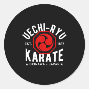 Uechi Ryu Karate Do Martial Arts Japan Tokyo  Classic Round Sticker