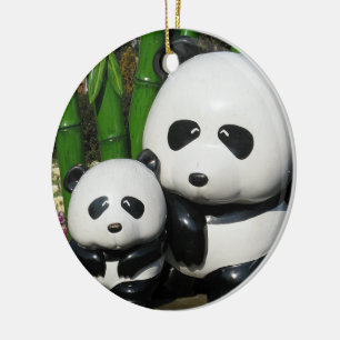 Ueno Zoo Panda Sign Ceramic Tree Decoration