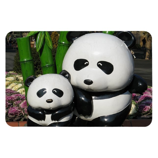 Ueno Zoo Panda Sign Magnet (Horizontal)