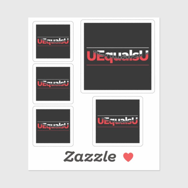UEqualsU HIV Undetectable Typography Art (Sheet)