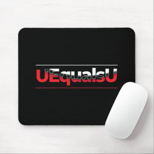 UEqualsU HIV Undetectable Typography Art Mouse Pad